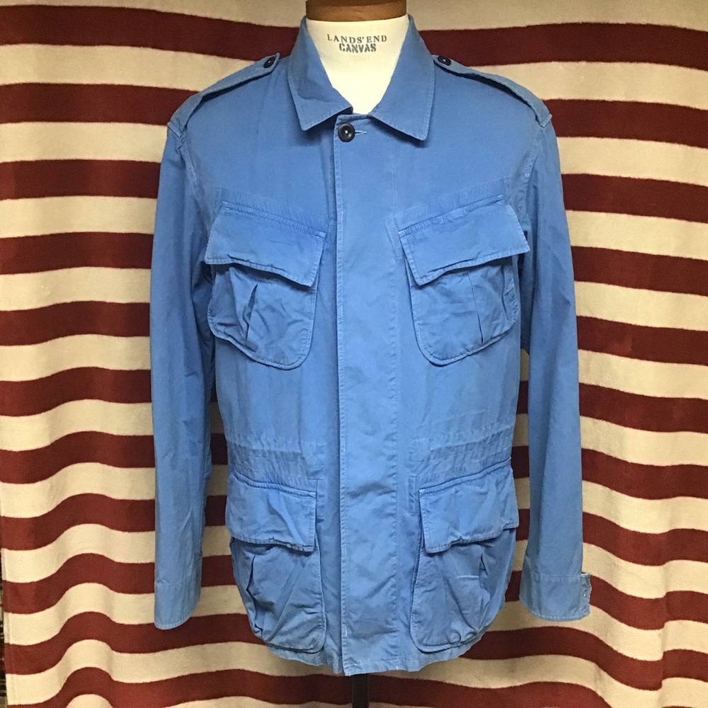 EUC Polo blue military jacket sz L